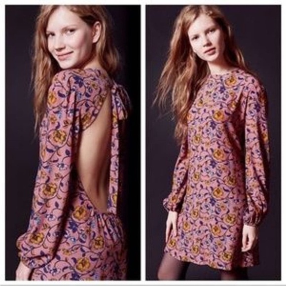 For Love And Lemons Dresses & Skirts - For Love and Lemons Pink Open Back Night Out Dress Urban Outfitters Floral Sz XS